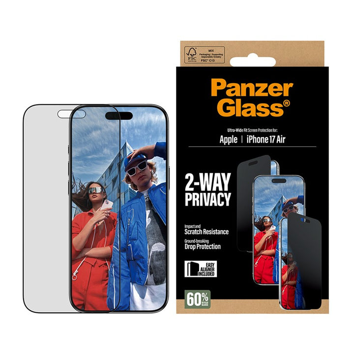 SAFE. by PanzerGlass® Screen Protector iPhone 17 Air | Ultra- Wide Fit w. EasyAligner - SILKPRINT