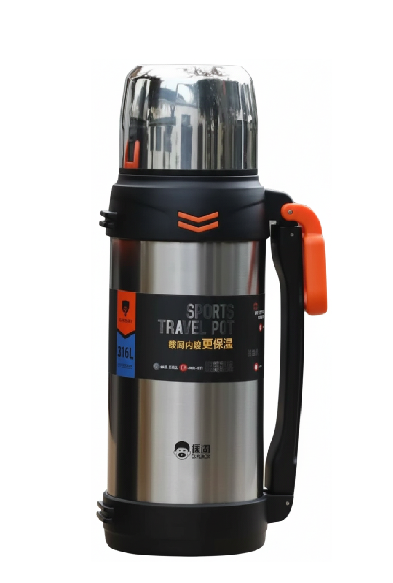 قارورة دي كادي KD9113-2500S سعة 2.5 لتر – فضي