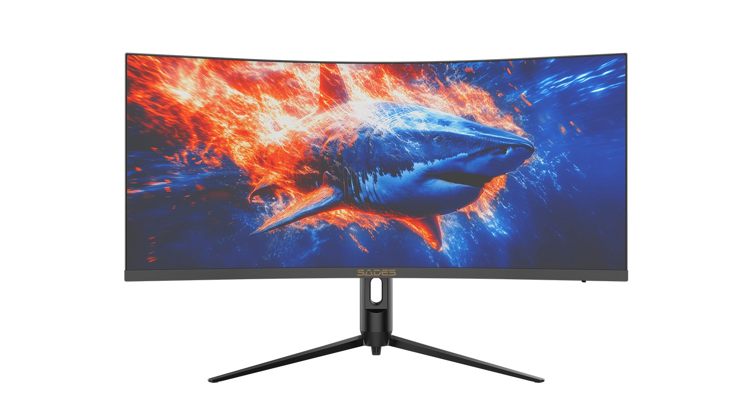SADES GL-Shark SA-C01Q34, 34" QHD, 180Hz, 0.5ms, HDMI 2.1 Curved Gaming Monitor - Black