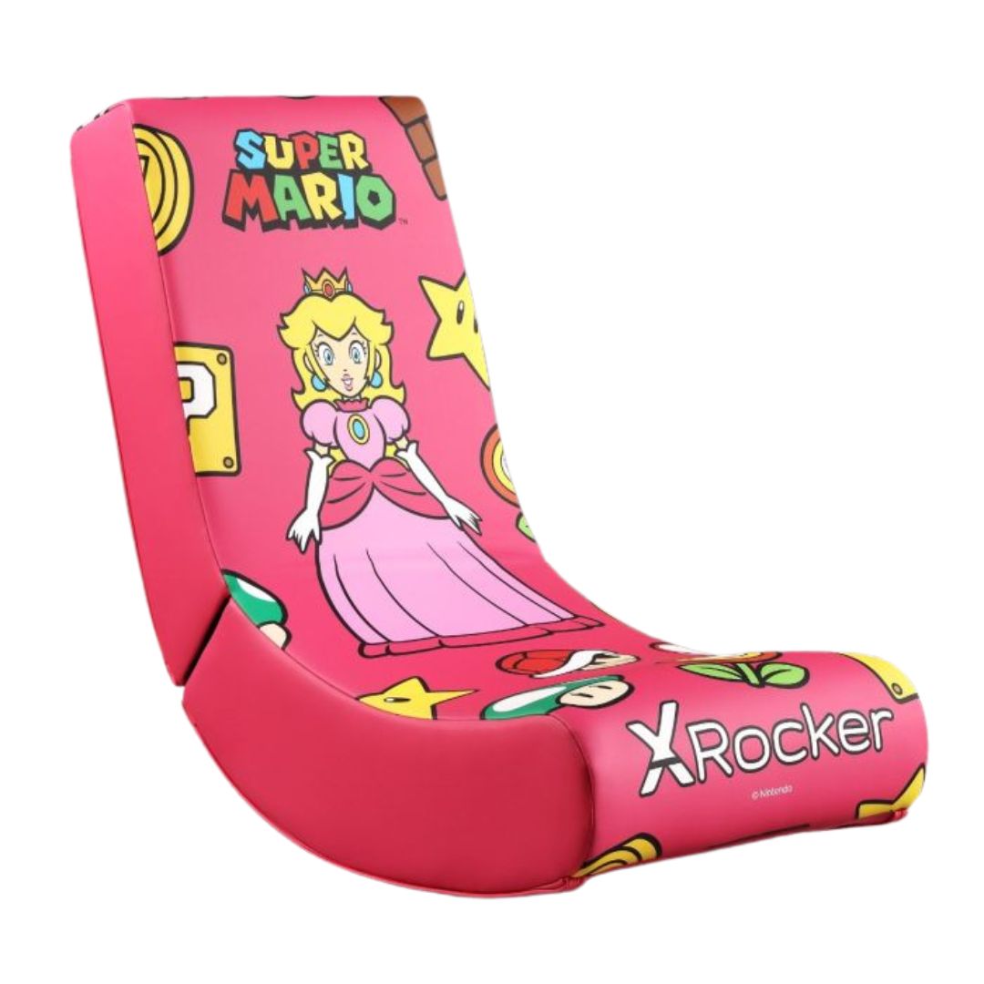X Rocker Nintendo Video Rockers Princess Peach Power up Gaming Chair