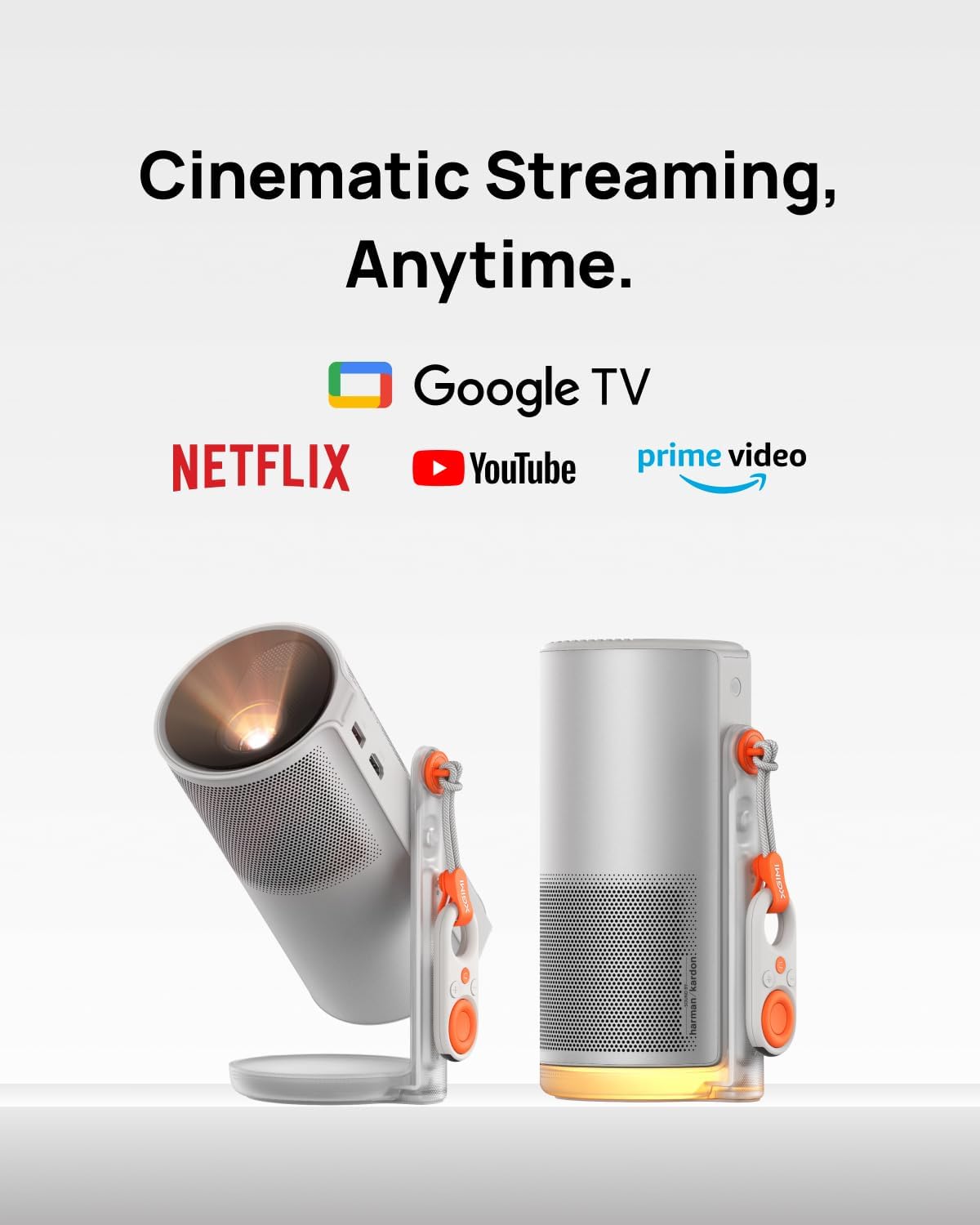 XGIMI MoGo 4 Google TV portable cinema  Type-C charge, 1080P 450 ISO Lumens, 2.5h built-in-battery