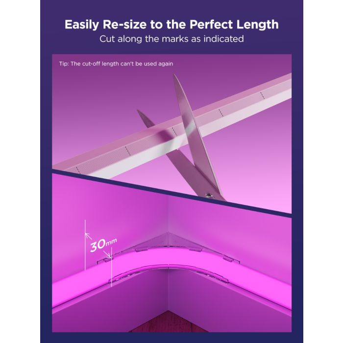 Govee 5M Neon Rope Light for Wall Lining - H66412D1