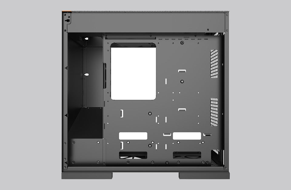 Geometric Future Model 8 Cowboy Mid Tower Glass Case - Black