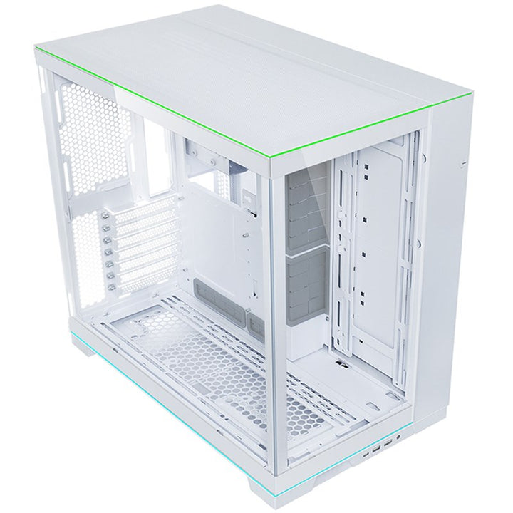 LIAN LI O11 Dynamic EVO RGB E-ATX Mid Tower Gaming PC Case - White (Fans not Included)
