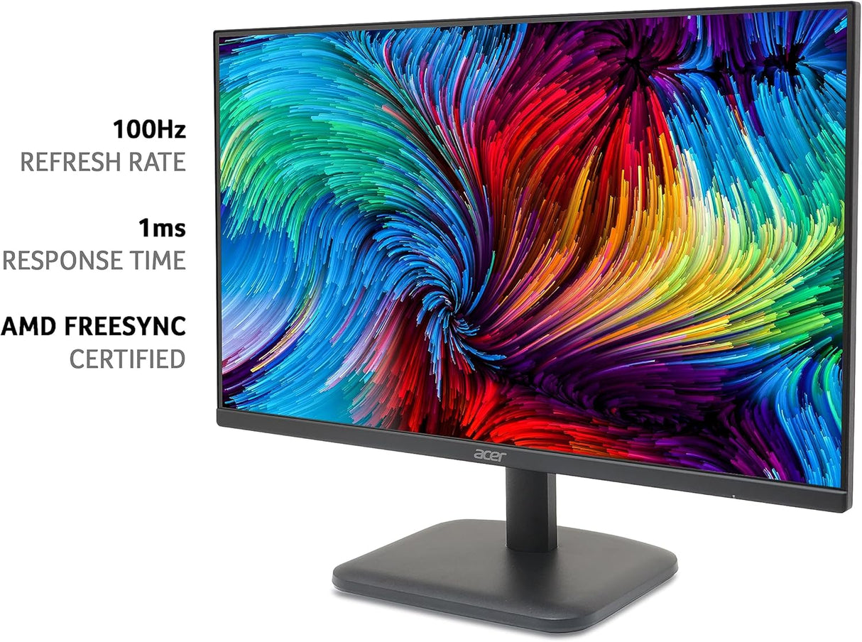 Acer 24", FHD, IPS ,100Hz,1ms, Flat Gaming monitor - EK241Y Ebmix