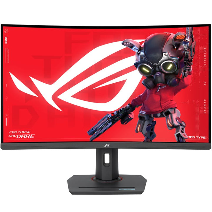Asus ROG Strix Model XG32WCS, 32" QHD(2560x1440), 180Hz Refresh Rate, 1ms Response time, AMD FreeSync, Fast VA Curved Gaming Monitor - Black