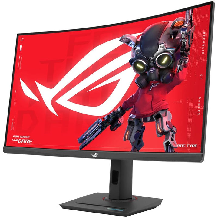 Asus ROG Strix Model XG32WCS, 32" QHD(2560x1440), 180Hz Refresh Rate, 1ms Response time, AMD FreeSync, Fast VA Curved Gaming Monitor - Black