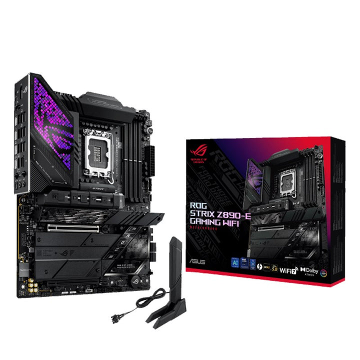 ASUS ROG STRIX Z890-E Gaming WIFI DDR5 ATX PC Motherboard - Black