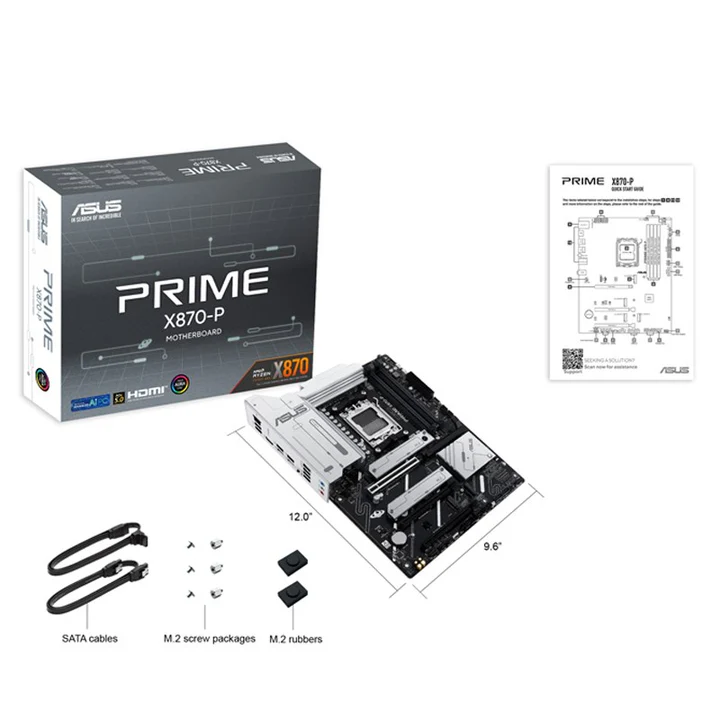 Asus PRIME X870-P AM5 ATX Gaming Motherboard