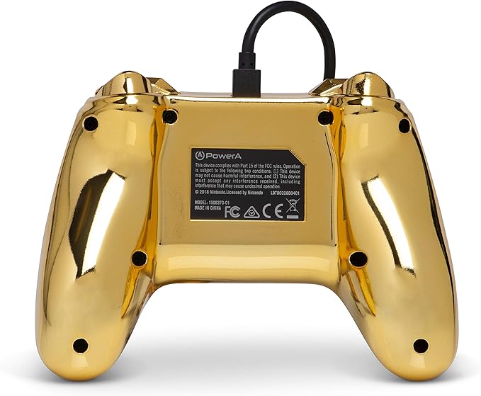 PowerA Enhanced Wired Controller for Nintendo Switch - Chrome Mario