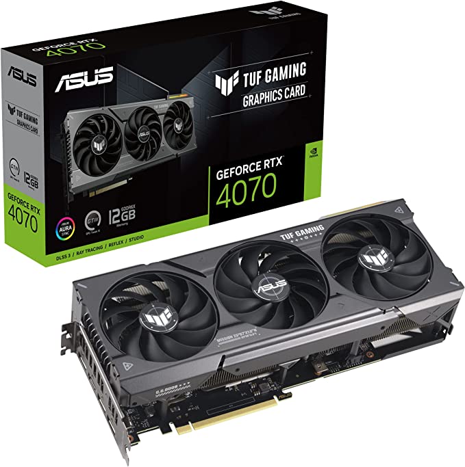 ASUS TUF Gaming GeForce RTX™ 4070 12GB GDDR6X OC Edition with DLSS 3 Graphics Card