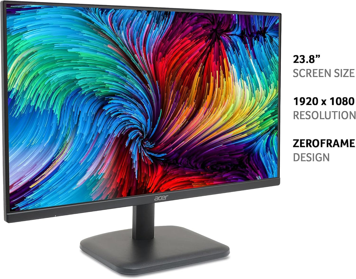 Acer 24", FHD, IPS ,100Hz,1ms, Flat Gaming monitor - EK241Y Ebmix