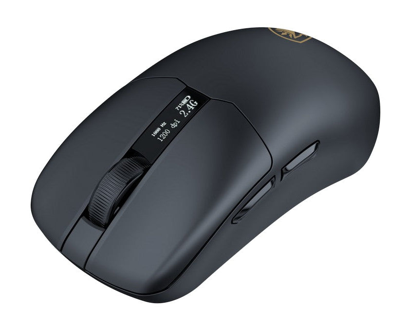 Sades Striker S2B 26,000 DPI Wireless Gaming Mouse with RGB Magnetic Charger and Oled Panel - Black