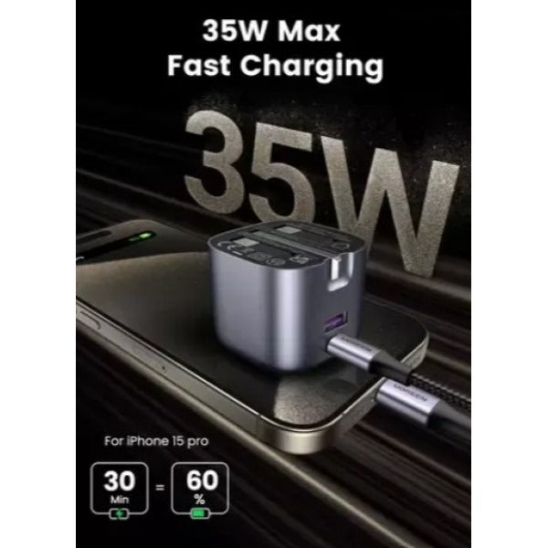 UGREEN Nexode 35W 2-Port GaN Fast Charger UK CD350-15540