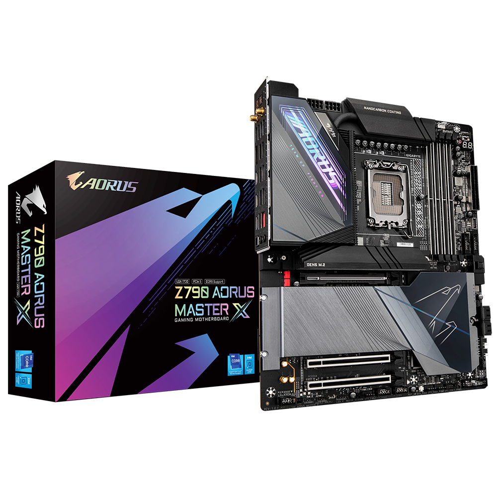 GIGABYTE AORUS Z790 MASTER X DDR5 WIFI-7 E-ATX Motherboard-BLACK