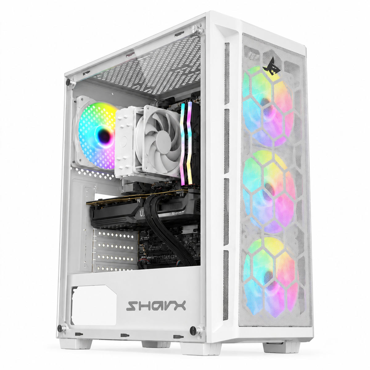 Custom Gaming PC Intel Core i5-12400F, Radeon RX 6600 XT 8GB, 16GB RAM DDR4, 1TB SSD, Windows 11 Pro