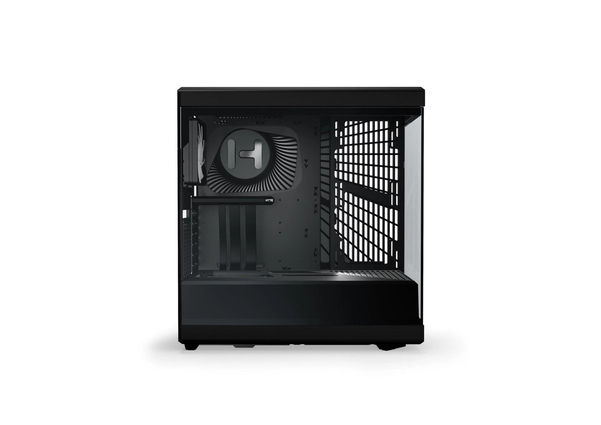 HYTE Y40 Panoramic Tempered Glass With Two 120mm fans, PCI-E 4.0 Vertical Mount included ATX Mid Tower Case - Black