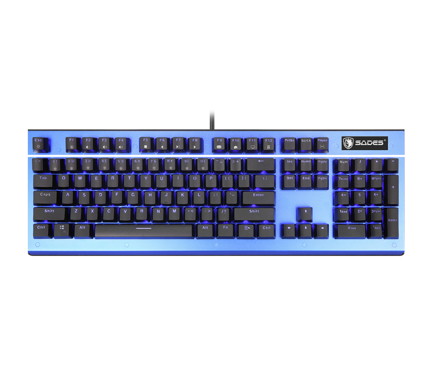 Sades Sickle Gaming Keyboard - Red Switch