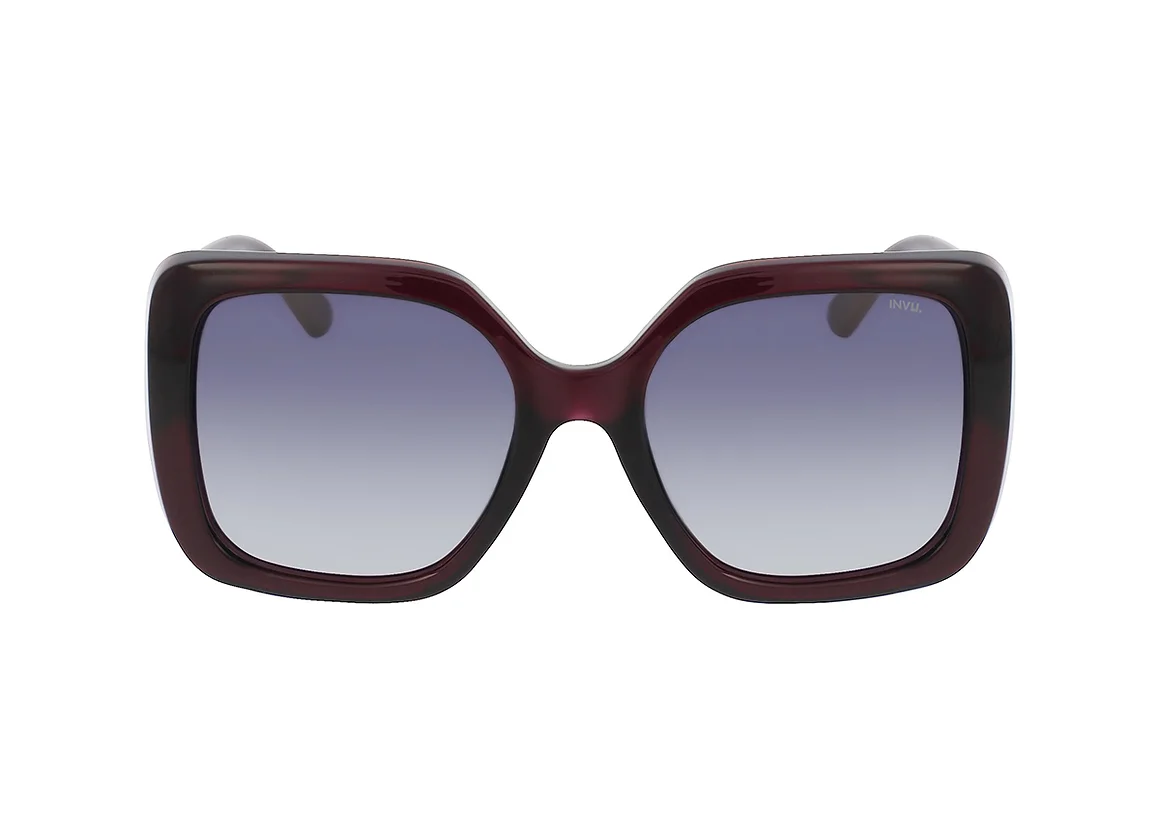 INVU Women Sunglass , Transp. Purple/Gold B2304C