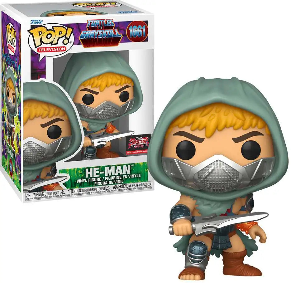 Pop! Animation: MOTU X TMNT - He-Man (Exc) - 10cm