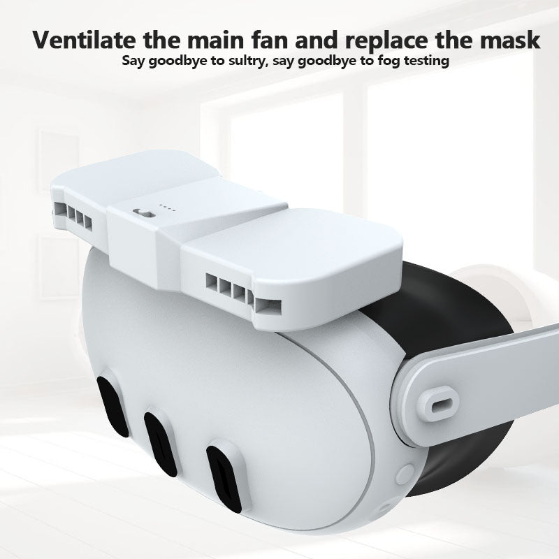 Gamax Meta Quest 3 Exhaust Fan Replacement Mask - White