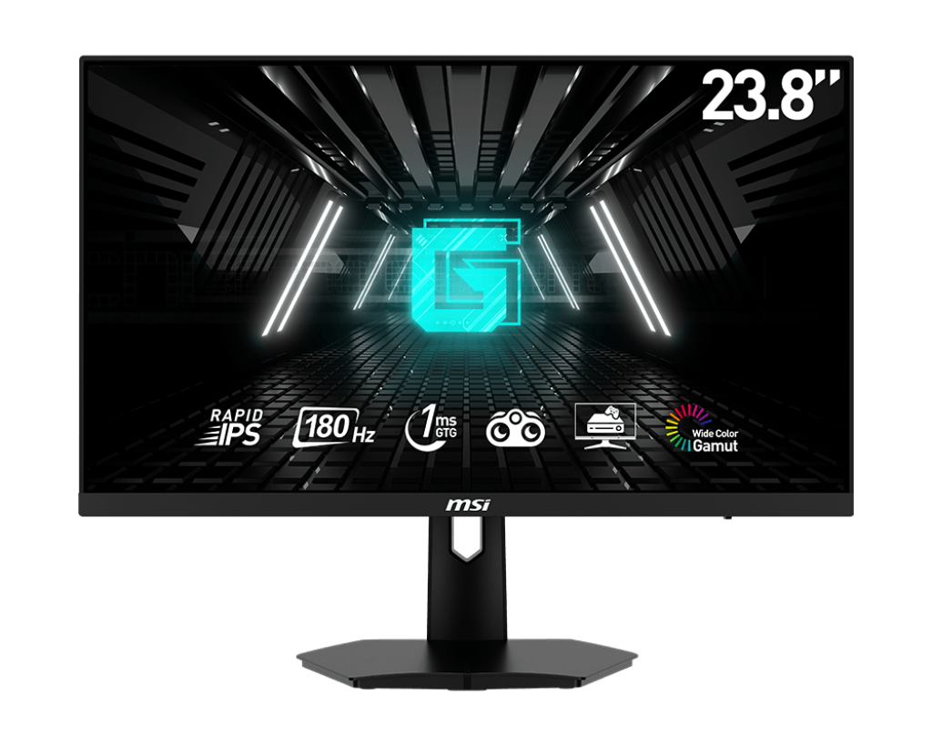 MSI G244F E2 24" FHD (1920 x 1080), 180Hz Refresh Rate, 1ms Response time,Adaptive Sync, IPS Flat Gaming Monitor - Black