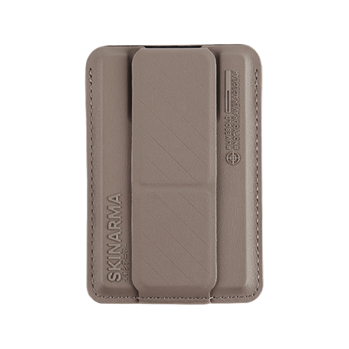 SKINARMA MAG-CHARGE CARD HOLDER WITH GRIP STAND KADO CHAMPAGNE