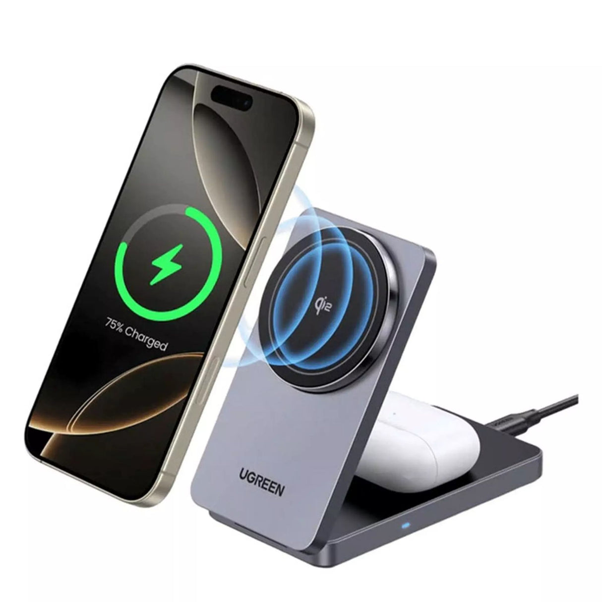 UGREEN 2-in-1 Magnetic Wireless Charger 20w