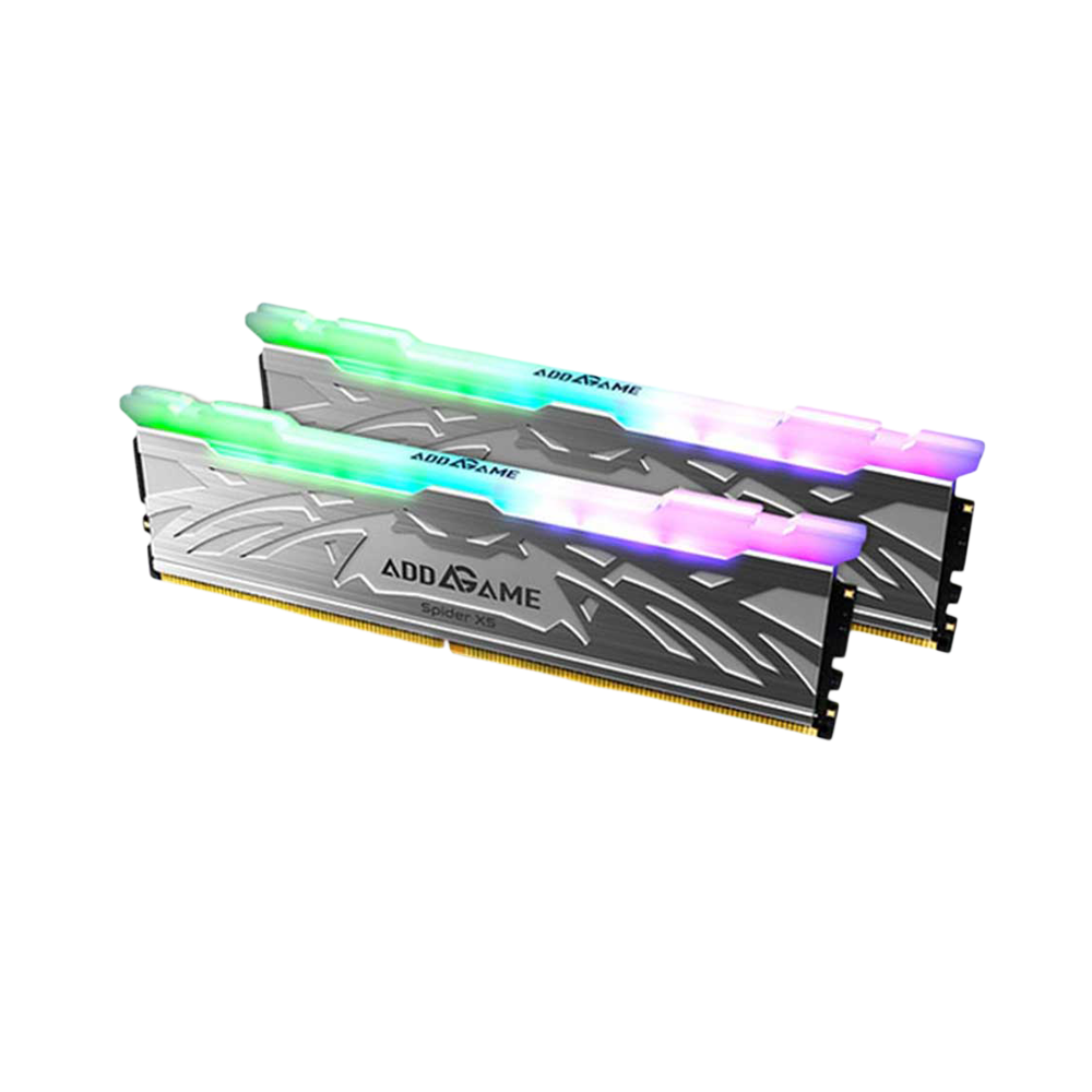 Addlink16GB(32GB Kit) DDR5 6000MT/s CL38 RGB Unbuffered DIMM 288Pin With Heatsink - Silver
