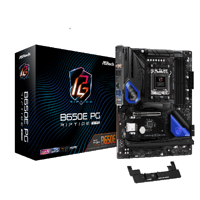 AsRock B650E PG Riptide Wifi Amd Ryzen Socket AMS Motherboard