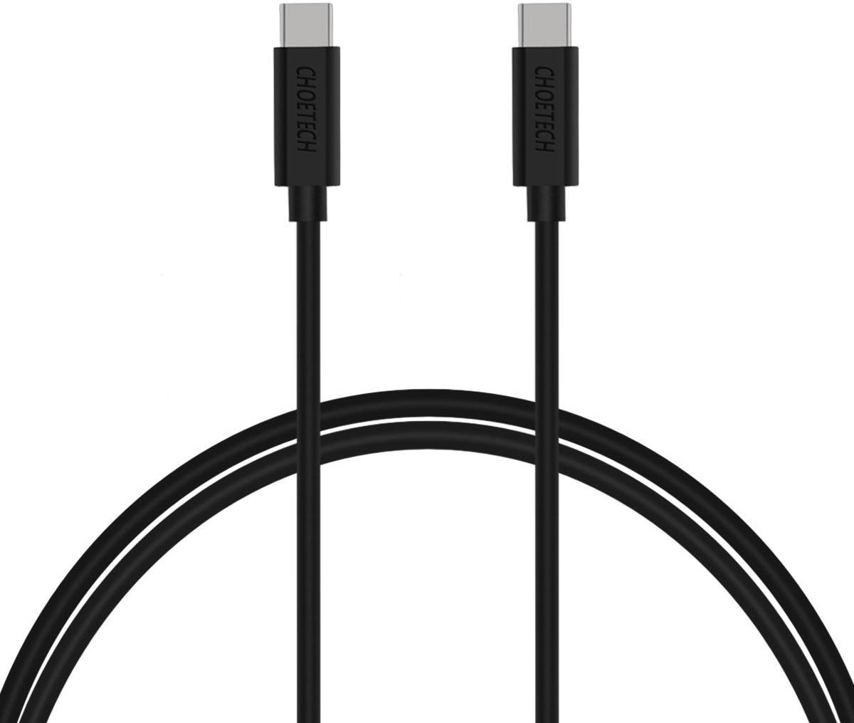 Choetech CC0002 3A USB-C to USB-C Cable 1m - Black