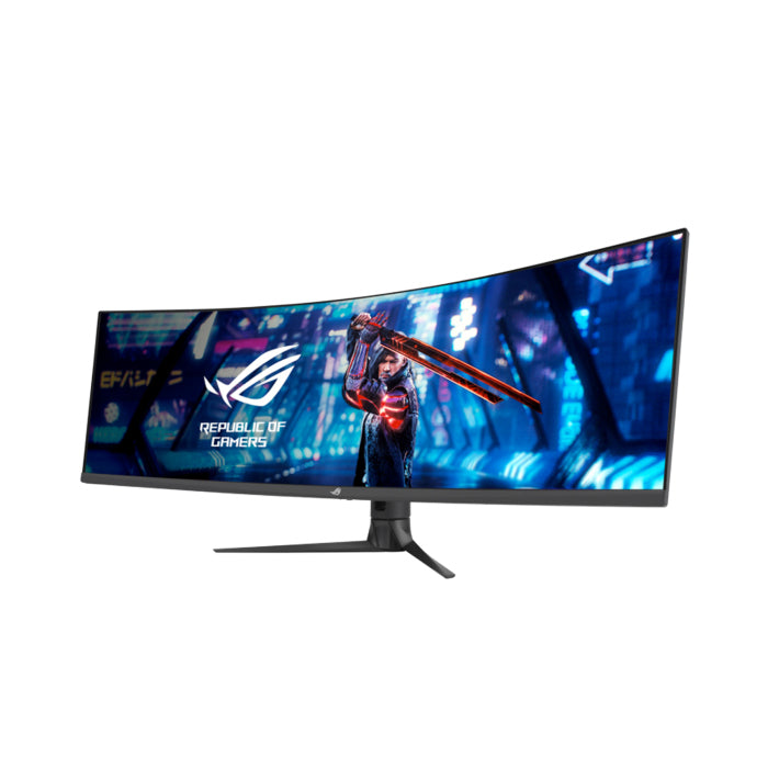 Asus Rog Strix XG49WCR 49" DQHD 2K VA 165 OC Hz Refresh Rate 1ms Response Time With DCI-P3 90% DisplayPort 1.4 USB Type-C RJ-45 Curved Gaming Monitor