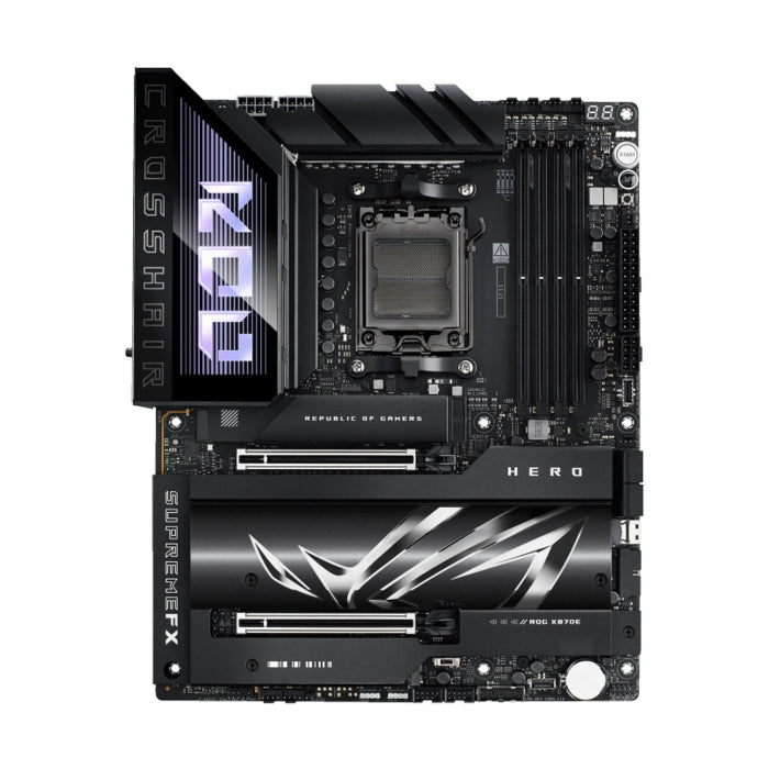 ASUS ROG CROSSHAIR X870E HERO AM5 DDR5 ATX Motherboard - Black