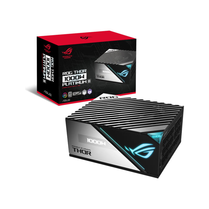 ASUS ROG Thor 1000W 80 Plus Platinum II Gaming Power Supply – White