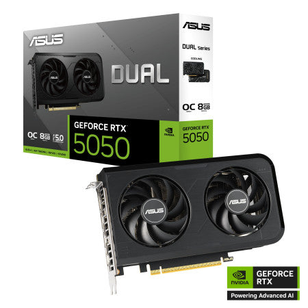 ASUS DUAL RTX 5050 OC 8GB Graphic Card - Black
