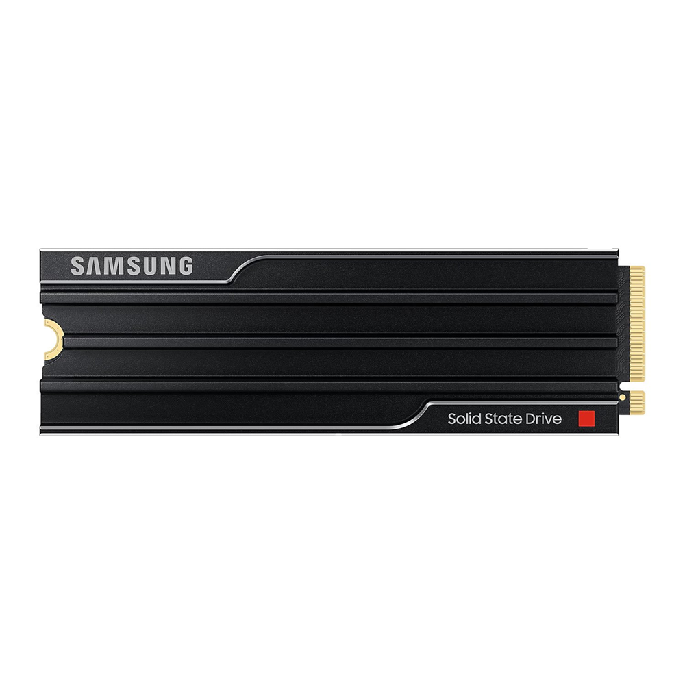 Samsung SSD 9100 Pro with heatsink 4TB PCle 5.0x4NVMe M.2 Read Speed up to 14800 MB/s Storage - Black