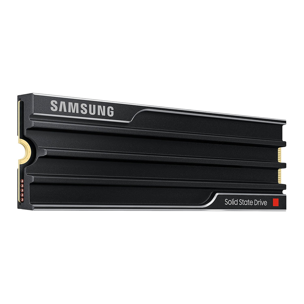 Samsung SSD 9100 Pro with heatsink 4TB PCle 5.0x4NVMe M.2 Read Speed up to 14800 MB/s Storage - Black