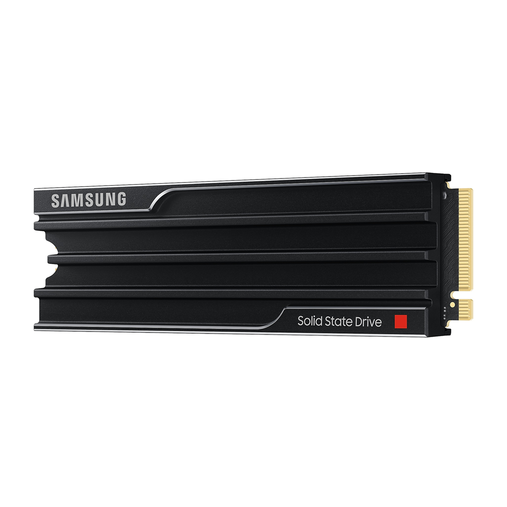 Samsung SSD 9100 Pro with heatsink 4TB PCle 5.0x4NVMe M.2 Read Speed up to 14800 MB/s Storage - Black