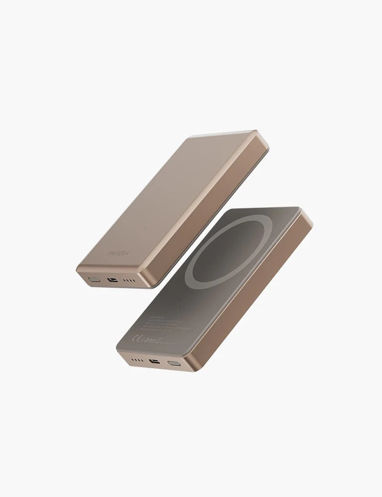 ENERGEA ALUPAC 10K, 10000MAH ULTRA LIGHT ALUMINIUM MAGSAFE COMPATIBLE POWER BANK - GOLD