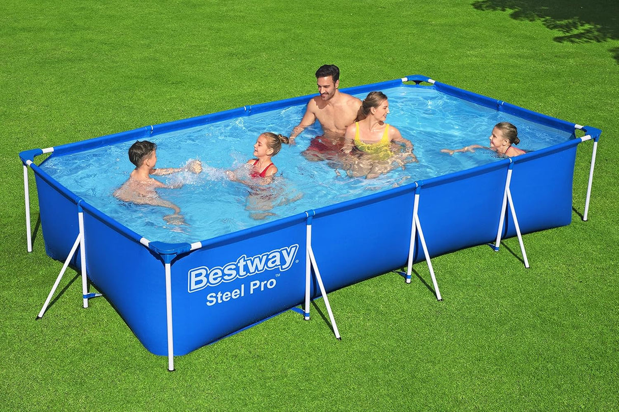 BESTWAY 4.00M X 2.11M X 81CM POOL SET (Contents:Pool, Filter Pump(220-240V), Compatible with Cartridge 58093(I)220-240V) / 56424