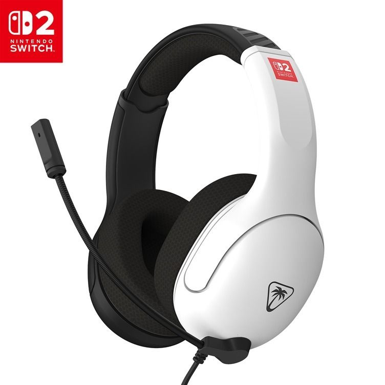 Turtle Beach Airlite Fit Wired Gaming Headset for Nintendo Switch 2 - Black & White