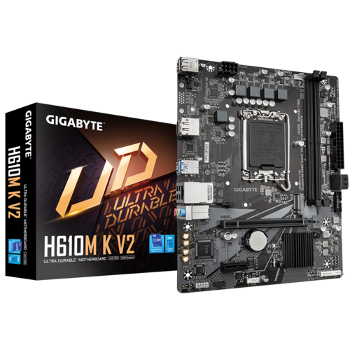 GIGABYTE H610M K V2 DDR5 mATX Motherboard - Black