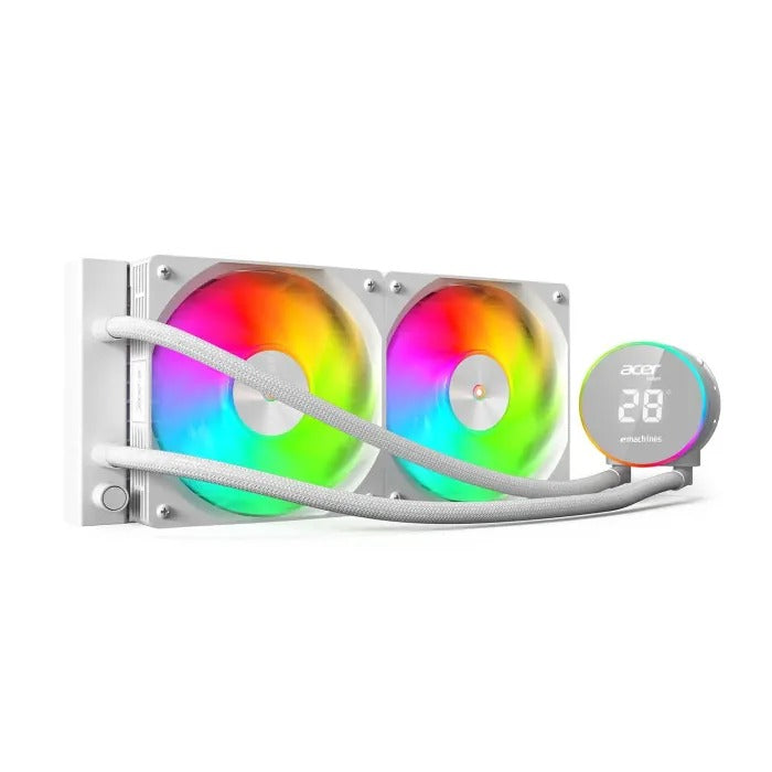 Acer Ac240yn ARGB Liquid Cooler 240mm With Digital Display - White