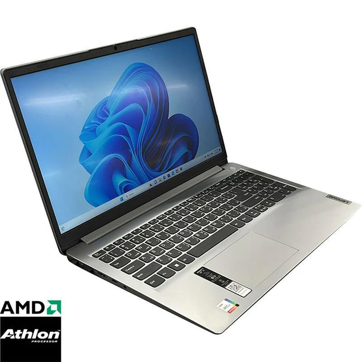 Lenovo IdeaPad 115AMN7 /AMD Athlon Silver 7120U 2C/15.6" HD/ 8GB Soldered LPDDR5-5500 Ram/256GB M.2 2242 SSD/AMD Radeon 610M Graphics/Win 11 Home/Eng-Arb/Cloud Grey/1YW