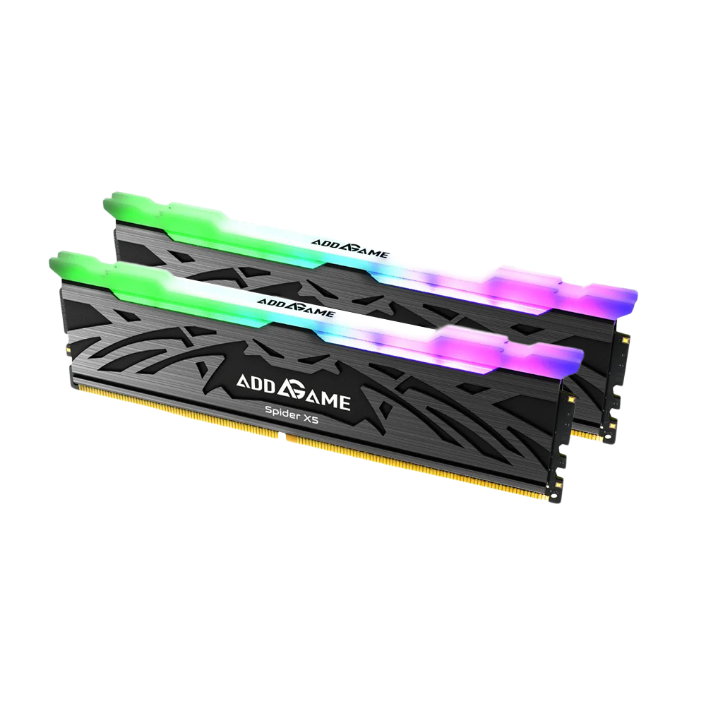 Addlink16GB(32GB Kit)DDR5 6000MT/s CL38 RGB Unbuffered DIMM 288Pin With Heatsink - Black