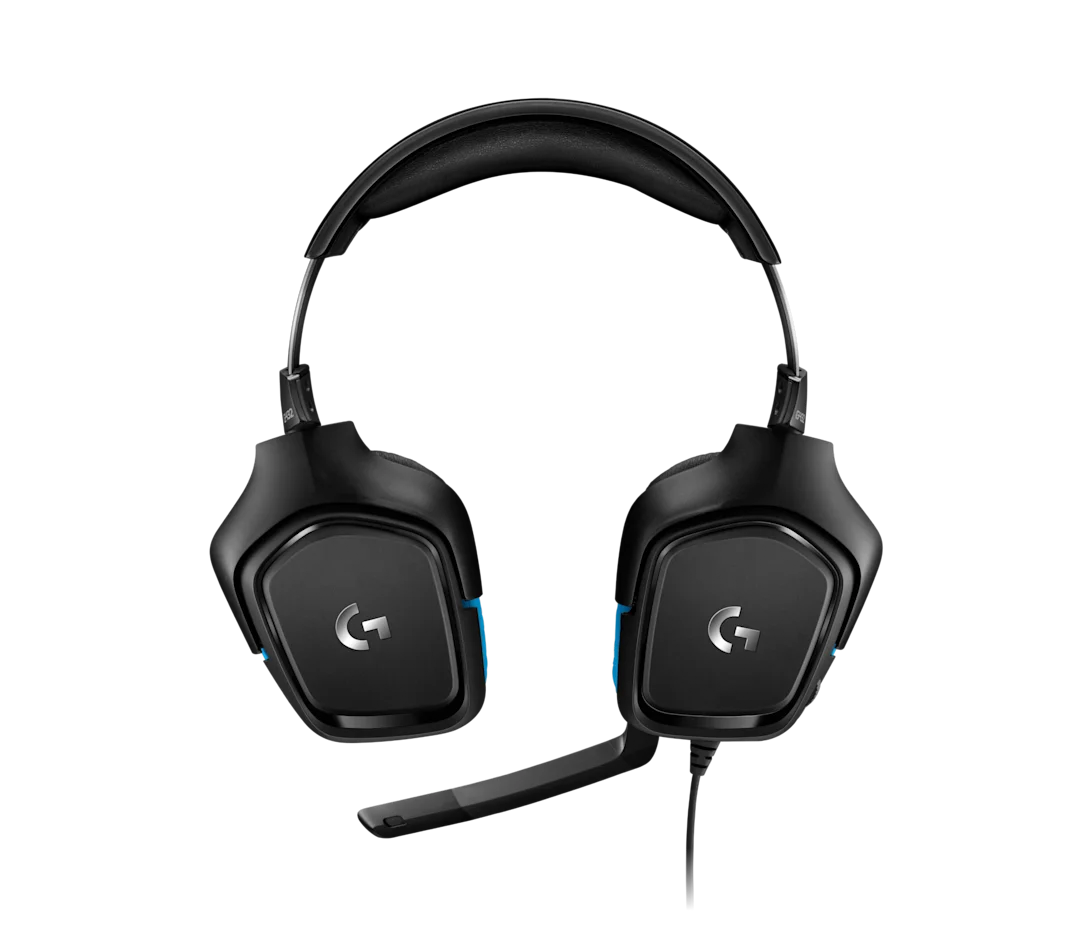 Logitech G432 Wired 7.1 Surround Sound Gaming Headset for PC & Other Platforms - Black & Blue