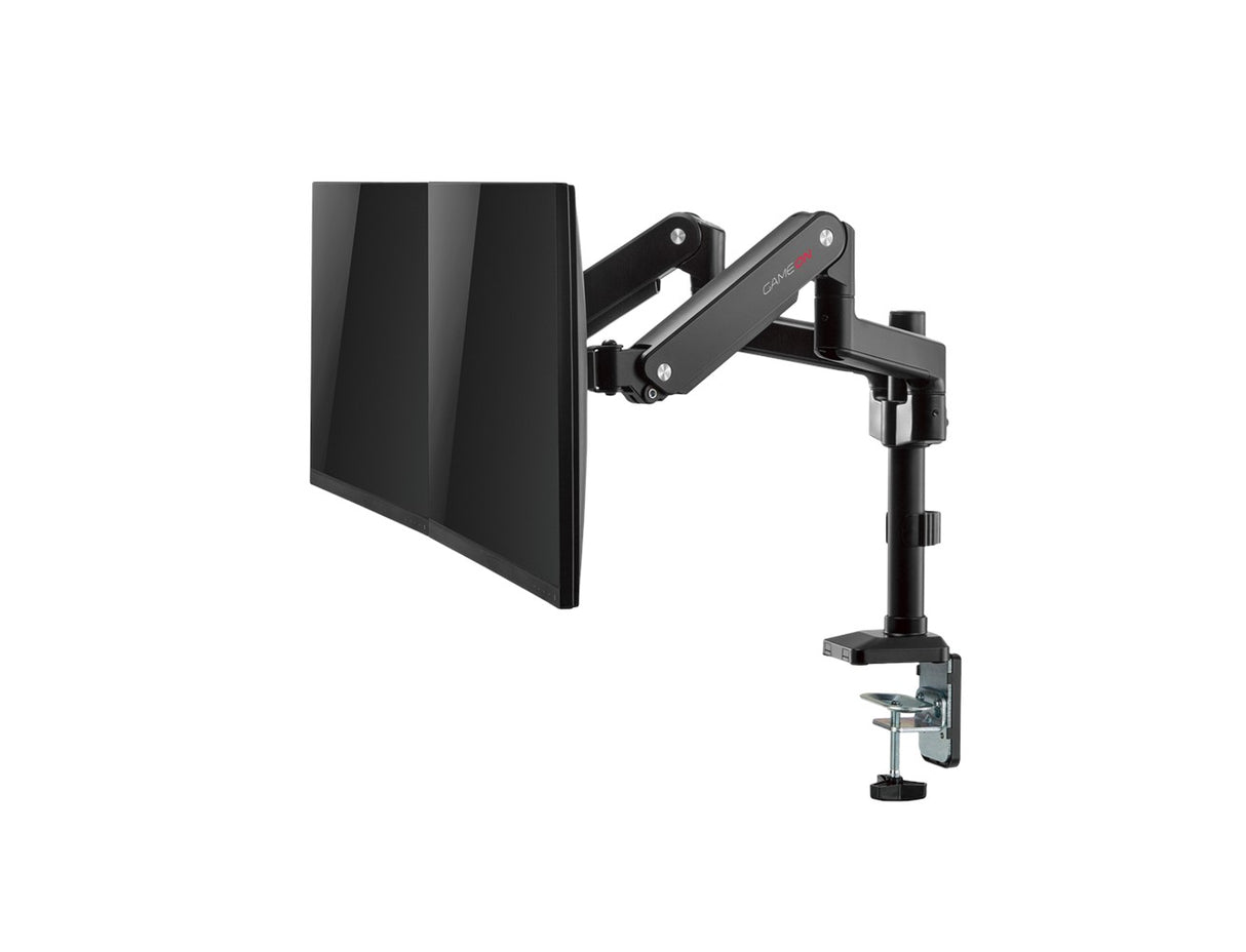 GAMEON GO-2045 Pole-Mounted Gas Spring Dual Monitor Arm