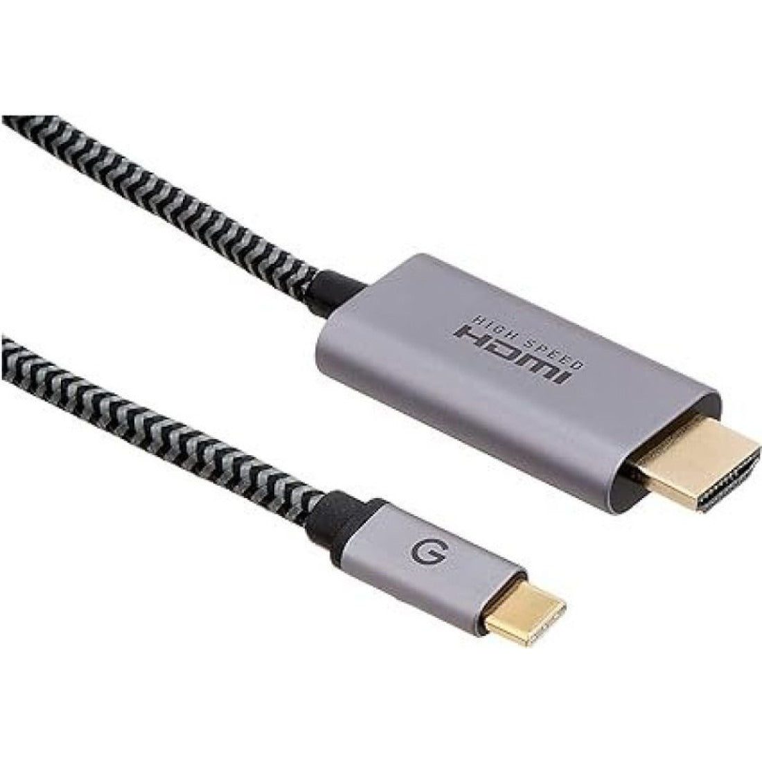 ENERGEA FIBRATOUGH, USB-C TO HDMI CABLE 4K@60HZ 2M - BLACK