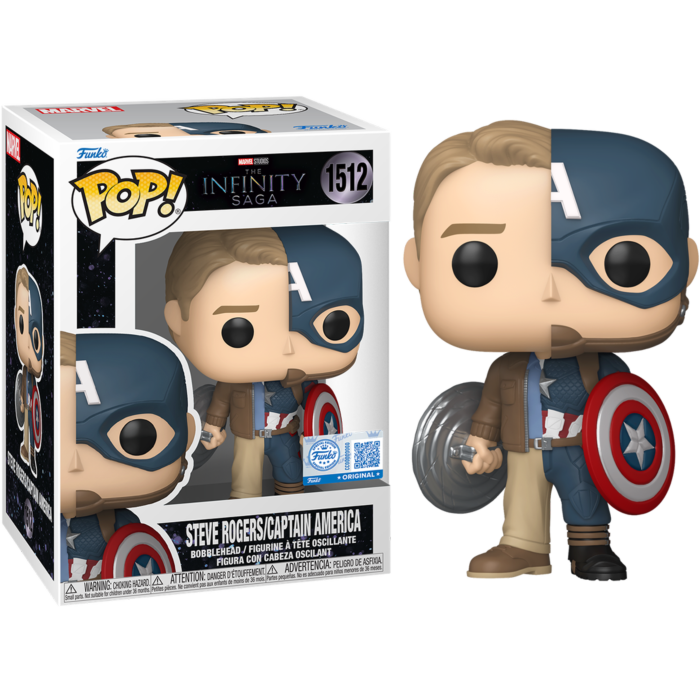 Pop! Marvel: IS Split - Captain America / Steve (Exc)
