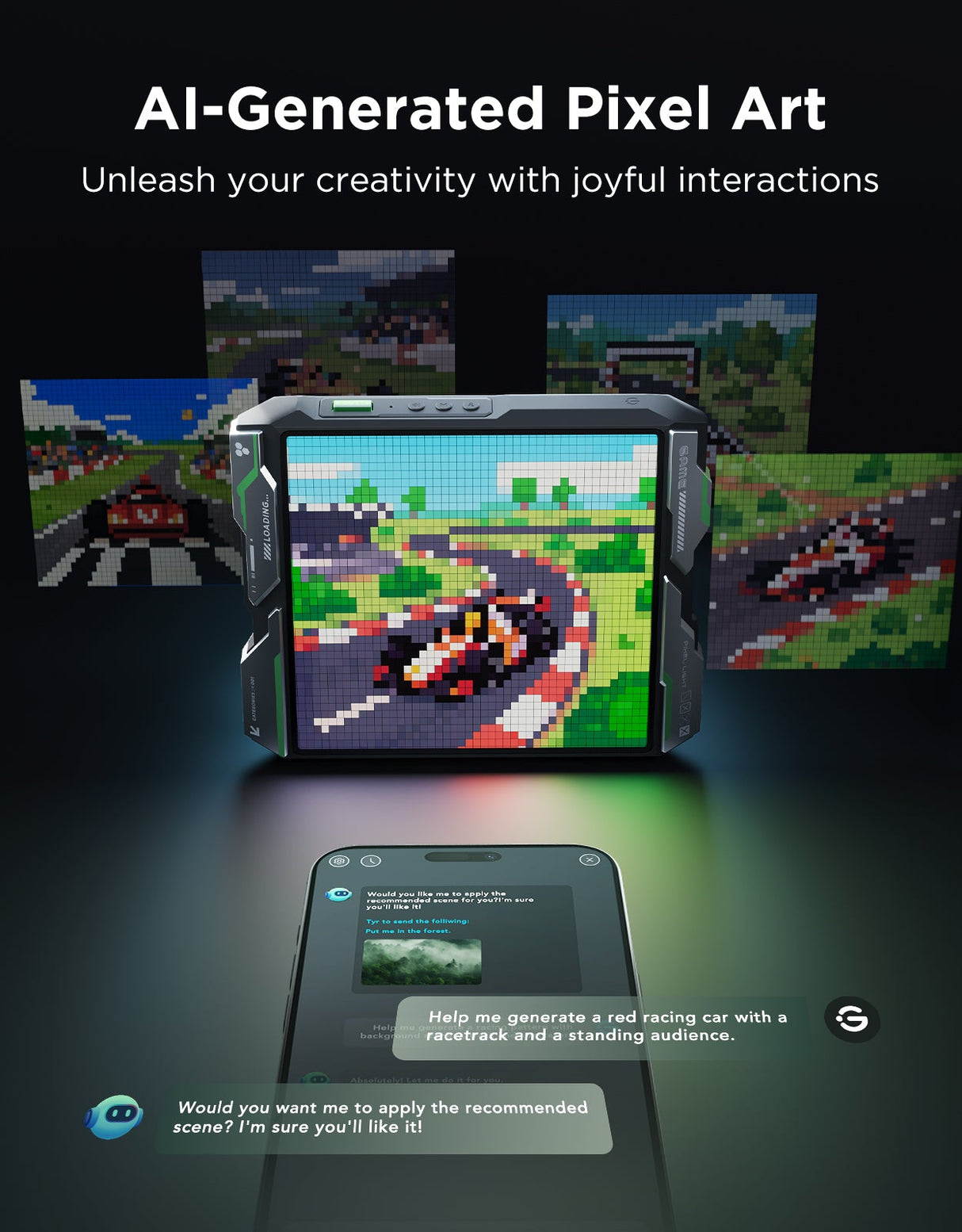 Govee Gaming Pixel Light 32x32 AI-Powered Pixel Display - H6630